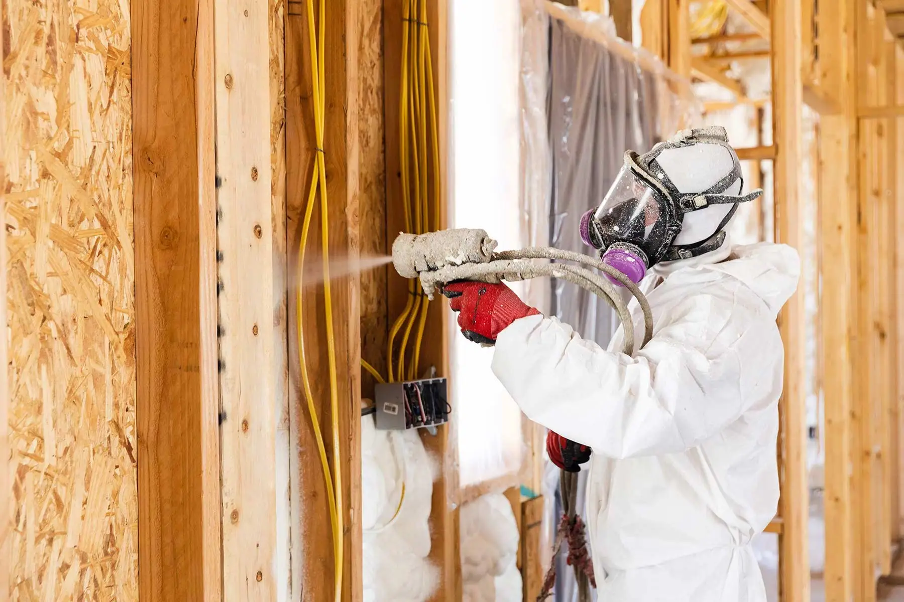 Blown-In Insulation work in progress