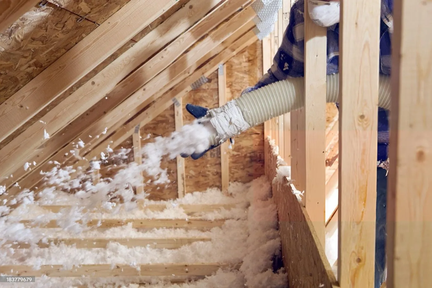 Blown-In Insulation application view